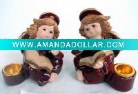 Wholesale ceramic angel, engel, angel candle holder,