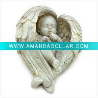 Wholesale Polyresin Littlest Resting Angel Figurine