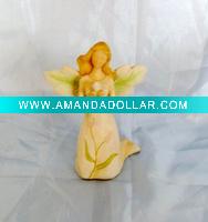 resin sitting angel crafts