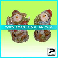 Wholesale ceramic christmas snowwoman