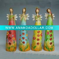 Wholesale polyresin angel figurine for home