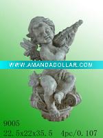 Solar figurines,Garden decoration,Polyresin angel NE9005
