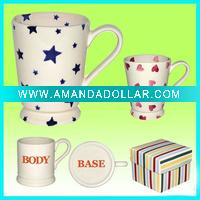 Wholesale 13OZ promotional coffee mugs with handle