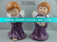 Wholesale Ceramic purple glaze christmas Angel hair products