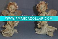 Wholesale Resin Crafts--cute baby figurine on mushroon for gift and collection