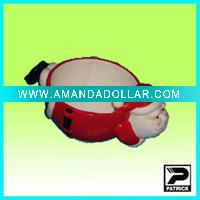 christmas ceramic red pot