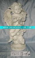Wholesale polyresin angel writting letters for house decoration