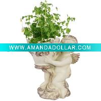 Polyresin crafts angel planter