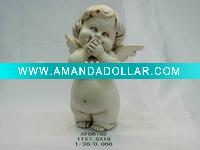 Wholesale Polyresin Color paint Angel Figurine