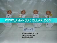 Wholesale Ceramic white glaze christmas festival granite angel headstone