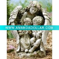 polyresin garden angel figurine