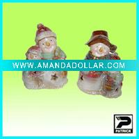 christmas ceramic santa snowman