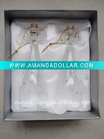 clear engraved glass angel