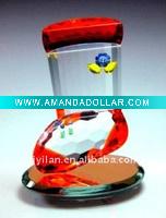 elegant glass crystal boot