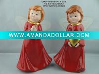 Wholesale Ceramic glaze Angel wing children hand take love christmas gift