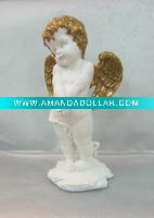 Wholesale polyresin cupid figurine for garden decoration