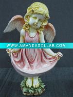 Wholesale Polyresin craft,Angel decoration,Ornament(NFR-B8876-37A)
