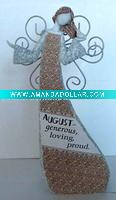 Wholesale polyresin angel with metal wing crafts