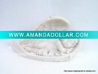 Wholesale Polyresin Sleeping Angel Baby Fingures Decoration Craft