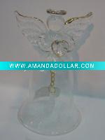 glass angel bell