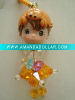 Wholesale Mobile phone decoration,polyresin doll