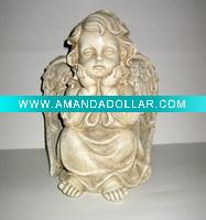 Wholesale polyresin garden angel decoration gifts