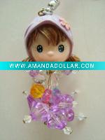 phone decoration,polyresin doll