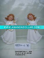 Wholesale Ceramic white glaze water christmas porcelain sleep angel product
