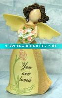 Wholesale angel with flower for valentine decoration gifts