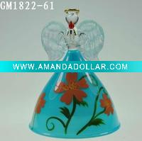 Wholesale glass angel with LED light