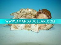 Polyresin garden angel sleeping