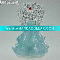 glass angel with LED light