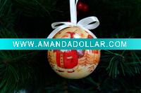 Santa Ball Ornament