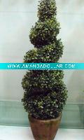 Wholesale artificial boxwood spiral topiary (Item No.KHGB054)