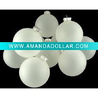 Wholesale Clear Frost Glass Ball Christmas Ornaments