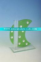 Wholesale half-moon shape glass vase