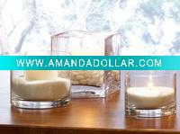 Mouth-blow Glass Candle Holder/Glassware