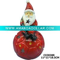 Ceramic christmas santa figurine