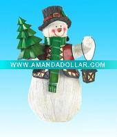 polyresin snowman figurine