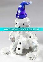 Wholesale #AP-118,crystal snowman,crystal christmas gifts,crystal figurines
