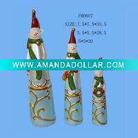 3set tall snowman statue for christmas gift