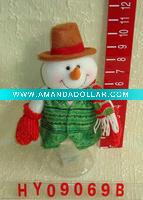 Wholesale christmas candy holder snowman decoration