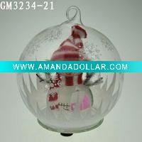 christmas snowman ball with LED light