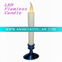 LED Christmas candles with blue tone base