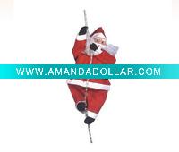 santa with rope light