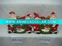 Santa & snowman with light