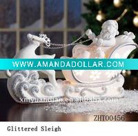 Wholesale Santa and Glittered Sleigh LED light