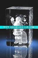 Wholesale Santa Claus 3D laser crystal