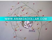 bead garland/ crystal branch