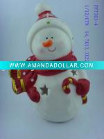 Wholesale 2011 ceramic christmas snowman decoration